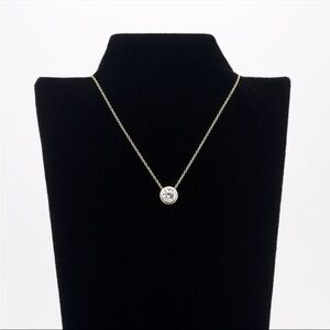 0.5 ct Diamond bezel necklace